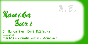 monika buri business card